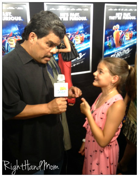 She asked Luis Guzman to say the KidzVuz tagline. She approved of the job he did! 