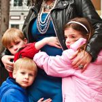 Cristie Ritz King with her little kids